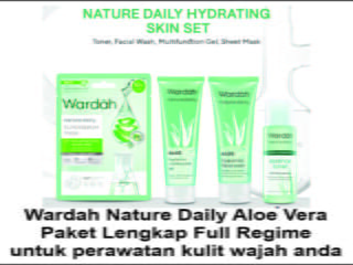 Wardah Nature Daily Aloe Vera Paket Lengkap Full Regime